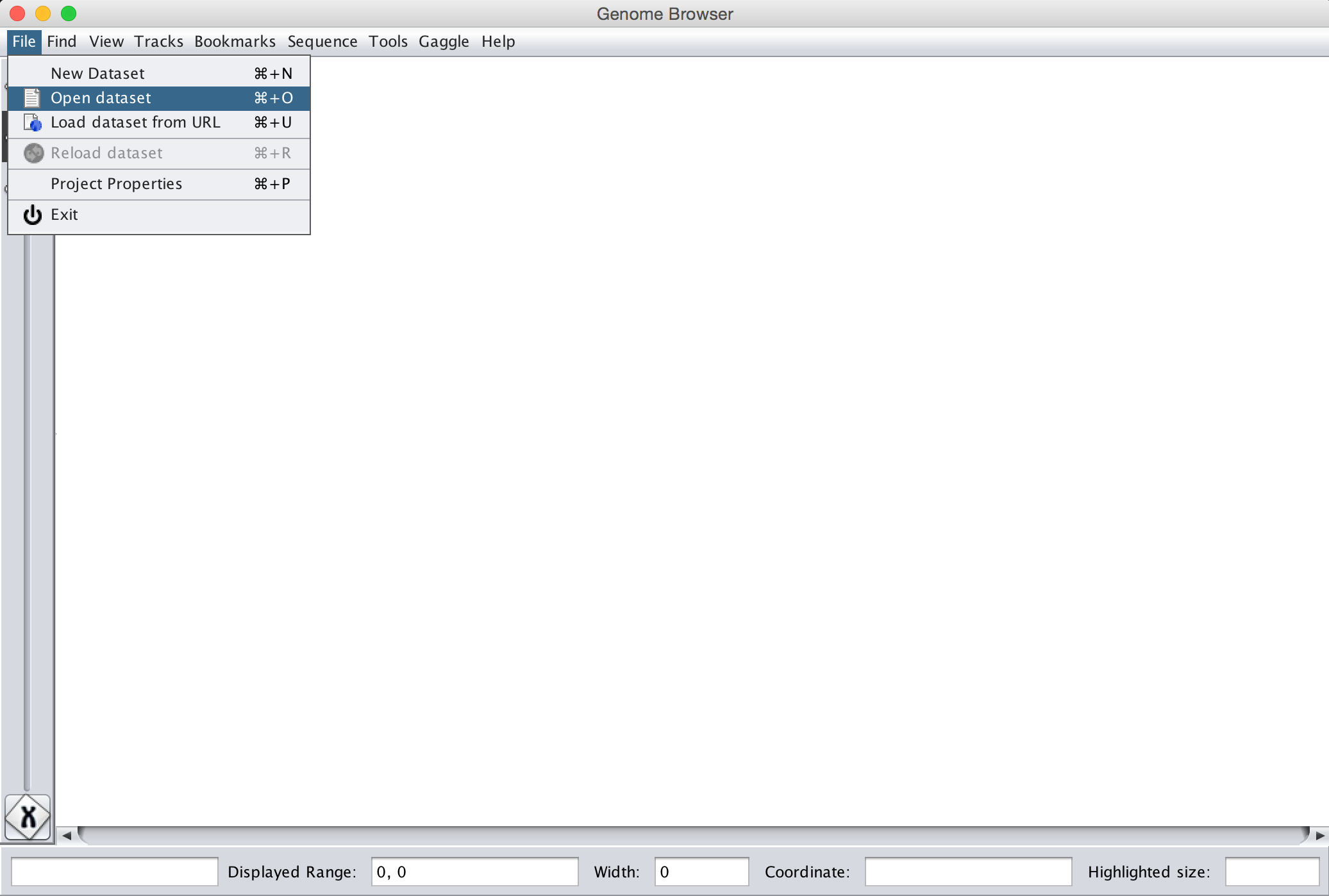 opening a dataset